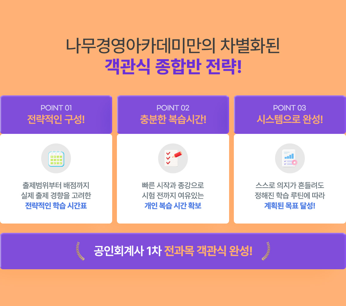 객관식 종합반 상세 안내
